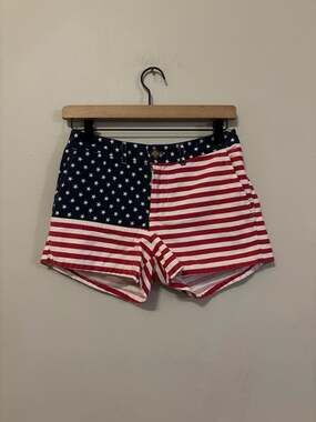 Chubbies Women's The Miss 'Mericas American Flag Shorts Size S